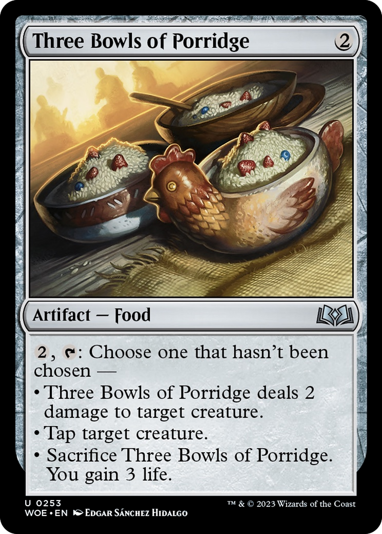 Three Bowls of Porridge [Wilds of Eldraine] | Good Games Modbury