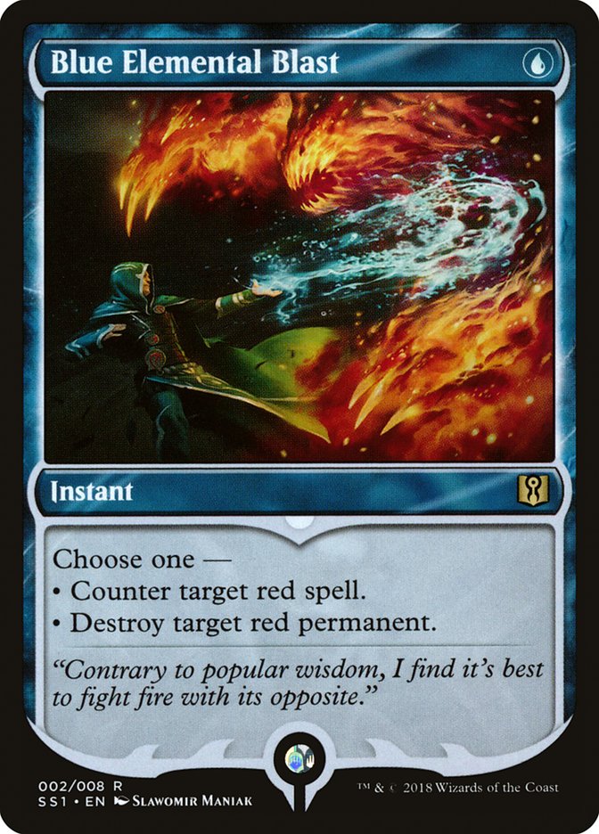 Blue Elemental Blast [Signature Spellbook: Jace] | Good Games Modbury