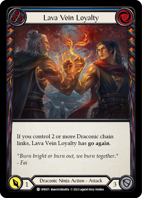 Lava Vein Loyalty (Blue) [UPR071] (Uprising)  Rainbow Foil | Good Games Modbury