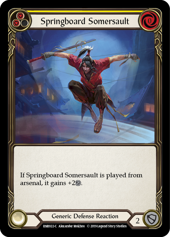 Springboard Somersault [RNR022-C] (Rhinar Hero Deck)  1st Edition Normal | Good Games Modbury