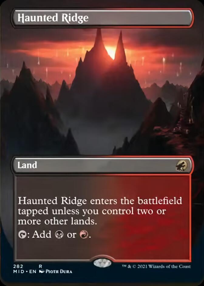 Haunted Ridge (Borderless Alternate Art) [Innistrad: Midnight Hunt] | Good Games Modbury