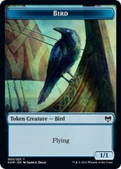 Bird (005) // Soldier Double-Sided Token [Kaldheim Commander Tokens] | Good Games Modbury