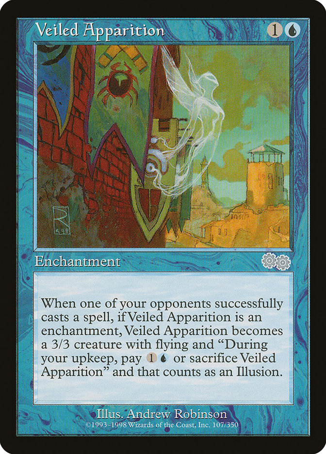 Veiled Apparition [Urza's Saga] | Good Games Modbury