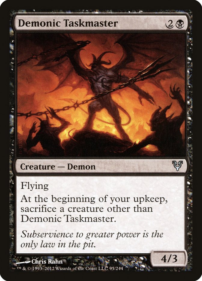 Demonic Taskmaster [Avacyn Restored] | Good Games Modbury