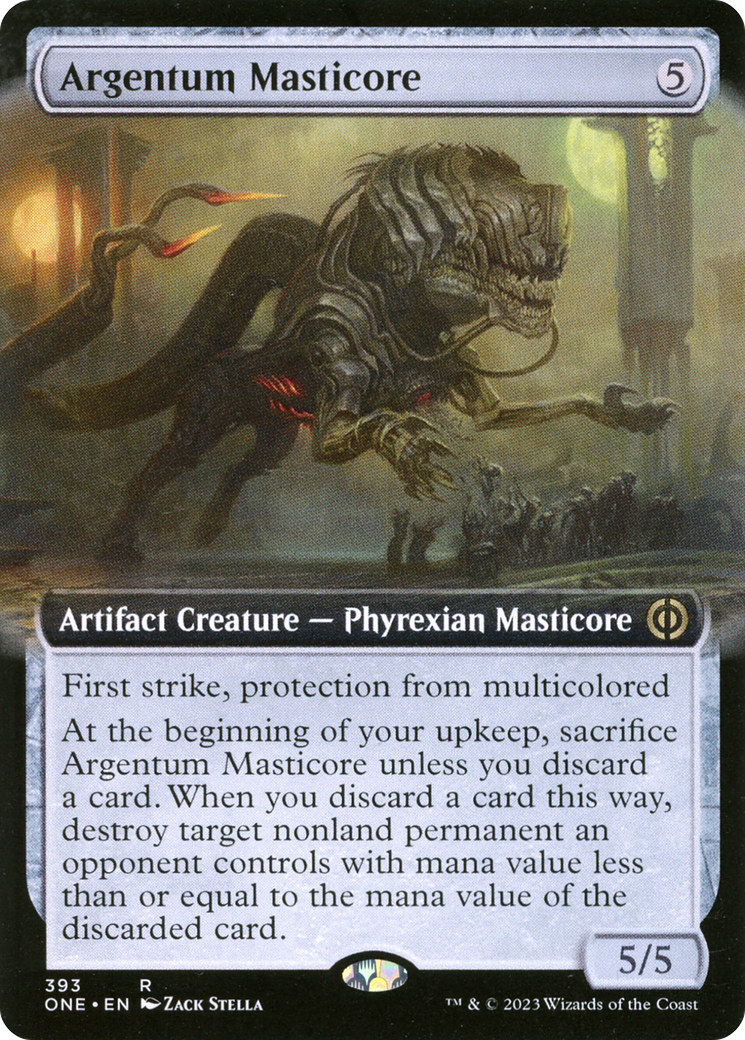 Argentum Masticore (Extended Art) [Phyrexia: All Will Be One] | Good Games Modbury