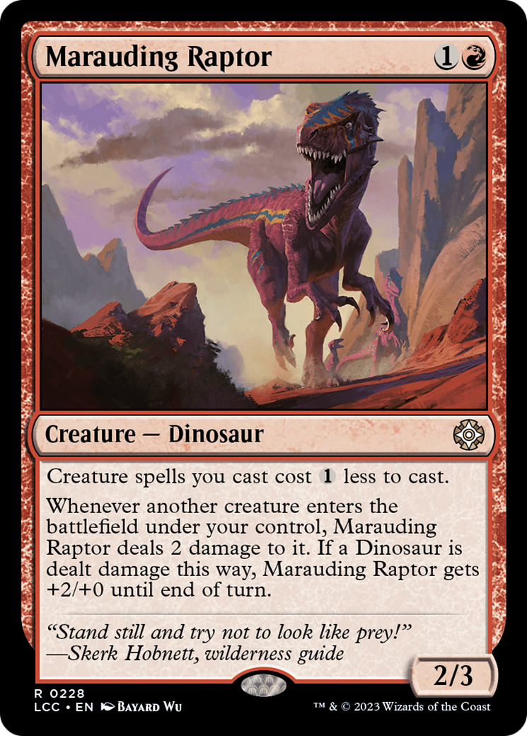 Marauding Raptor [The Lost Caverns of Ixalan Commander] | Good Games Modbury