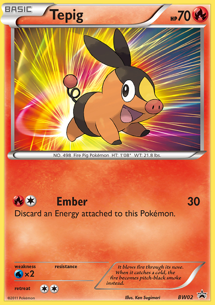 Tepig (BW02) [Black & White: Black Star Promos] | Good Games Modbury