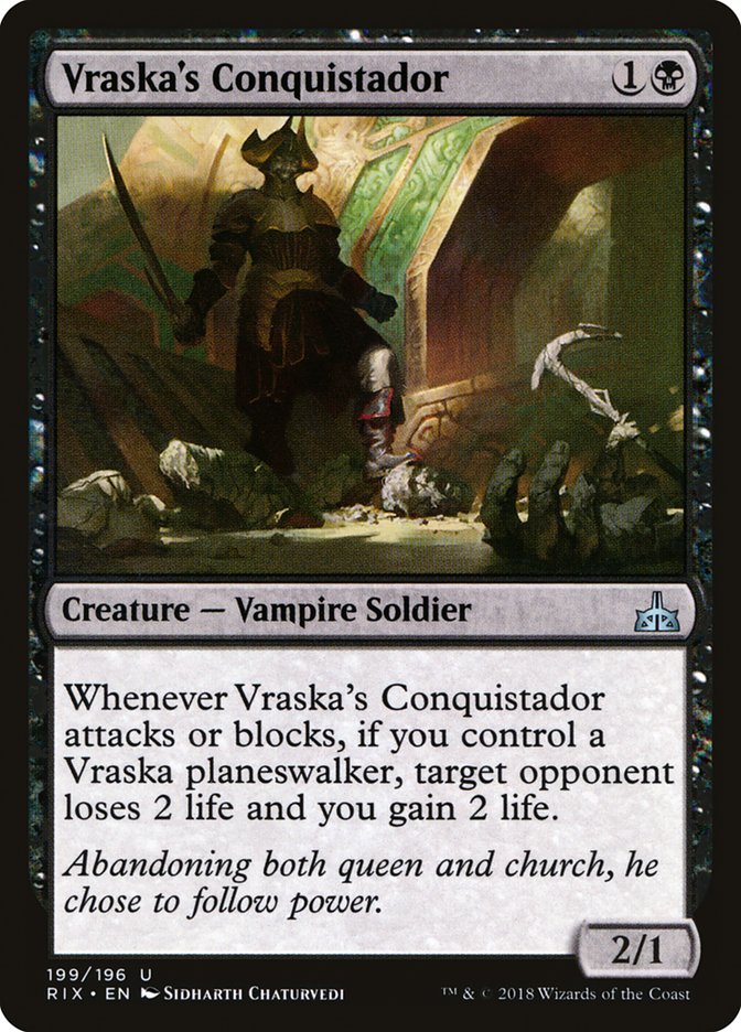 Vraska's Conquistador [Rivals of Ixalan] | Good Games Modbury