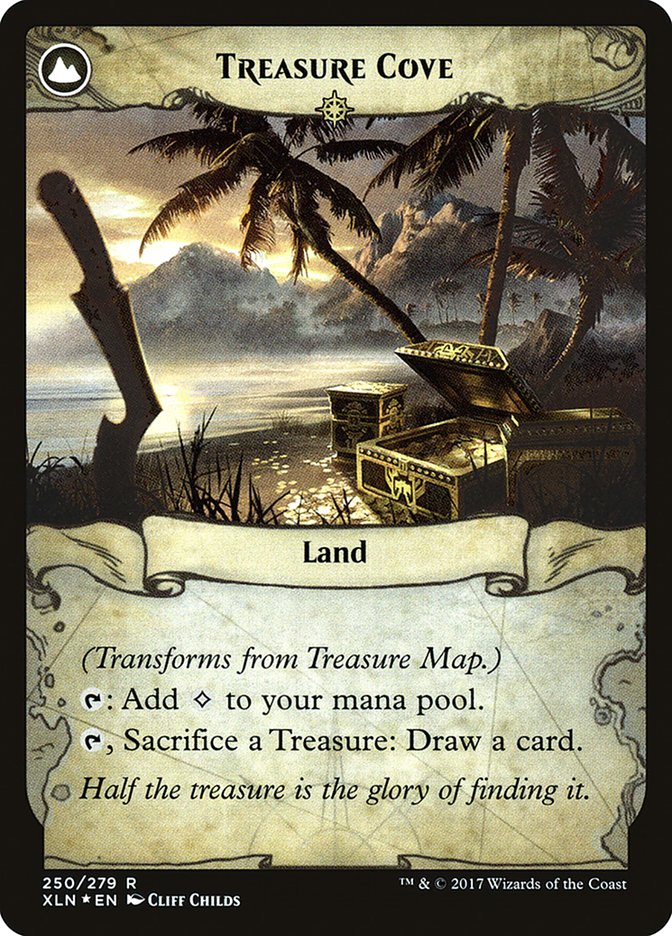 Treasure Map // Treasure Cove [Ixalan Prerelease Promos] | Good Games Modbury