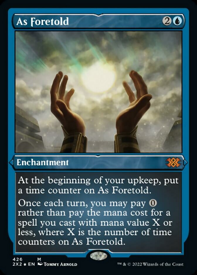 As Foretold (Foil Etched) [Double Masters 2022] | Good Games Modbury