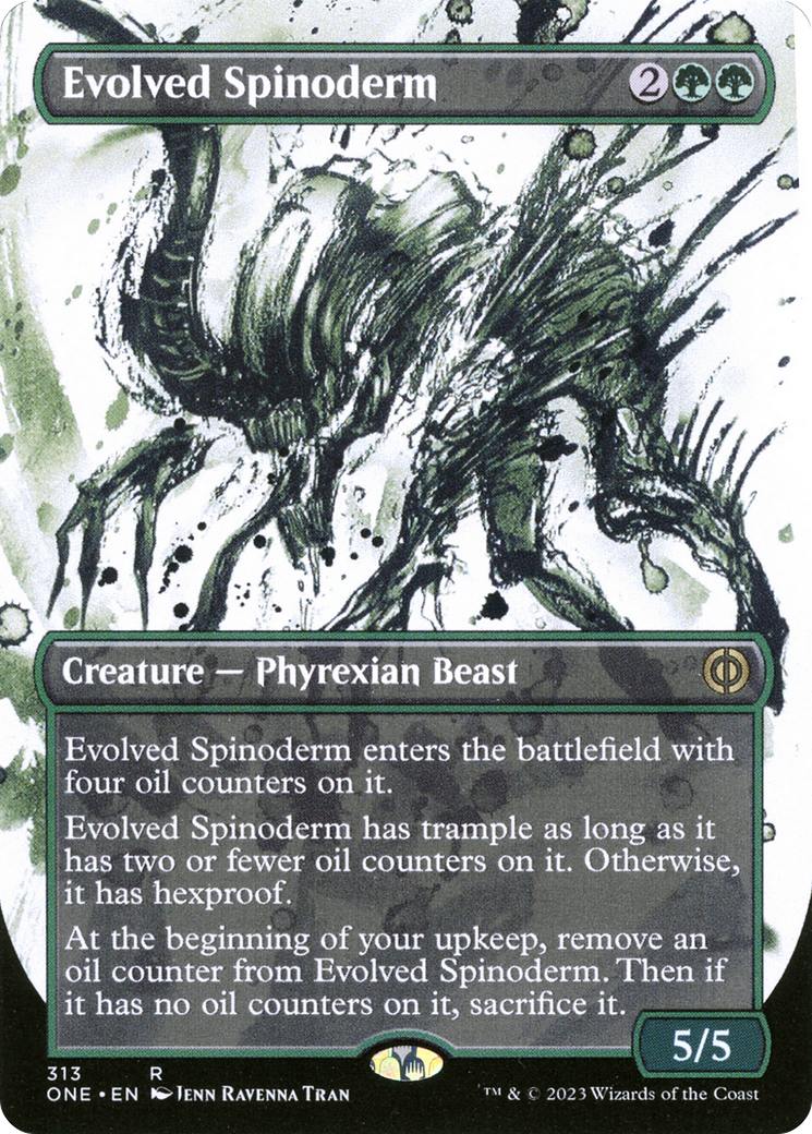 Evolved Spinoderm (Borderless Ichor) [Phyrexia: All Will Be One] | Good Games Modbury