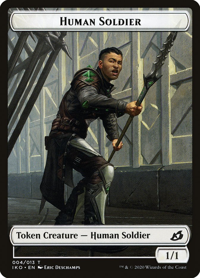 Human Soldier Token (004/013) [Ikoria: Lair of Behemoths Tokens] | Good Games Modbury