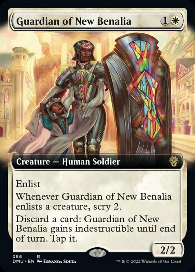 Guardian of New Benalia (Extended Art) [Dominaria United] | Good Games Modbury