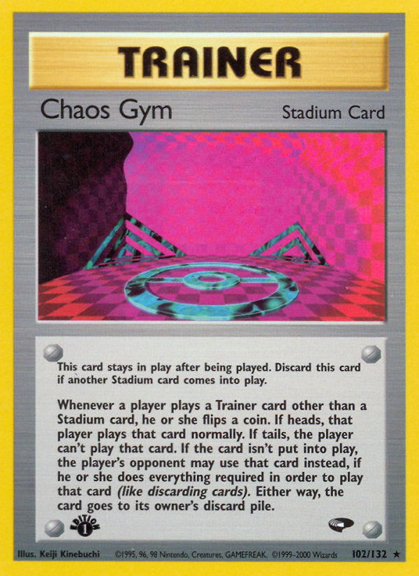 Chaos Gym (102/132) [Gym Challenge 1st Edition] | Good Games Modbury