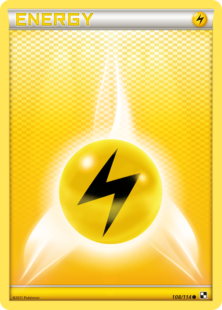 Lightning Energy (108/114) [Black & White: Base Set] | Good Games Modbury