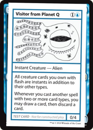 Visitor from Planet Q (2021 Edition) [Mystery Booster Playtest Cards] | Good Games Modbury