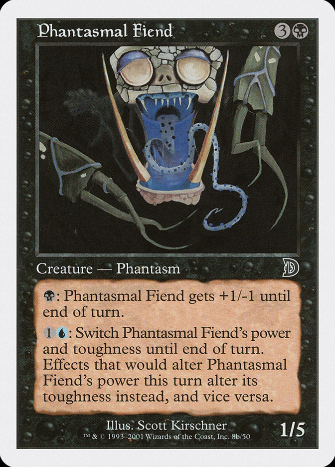 Phantasmal Fiend (Black Background) [Deckmasters] | Good Games Modbury