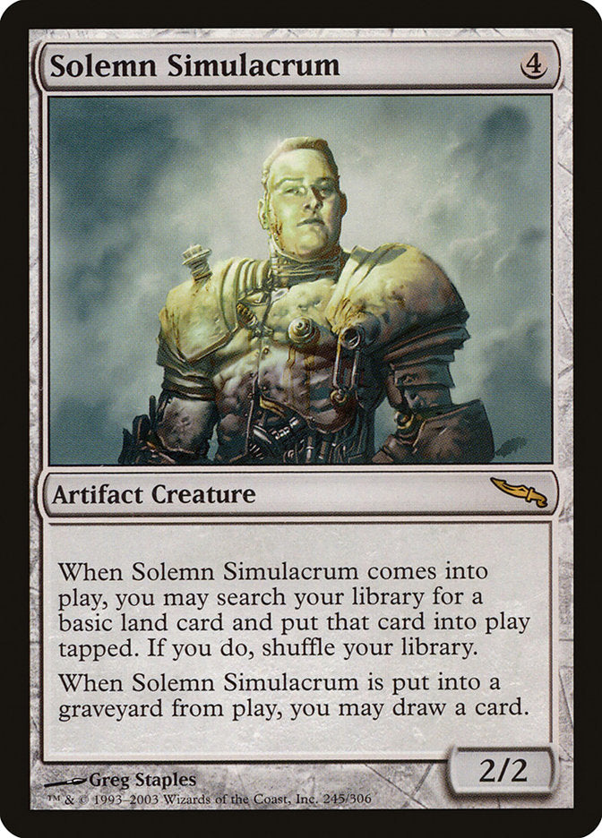 Solemn Simulacrum [Mirrodin] | Good Games Modbury