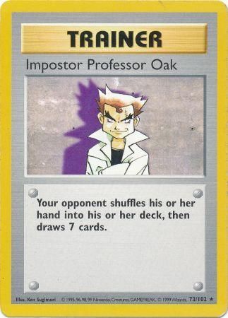 Impostor Professor Oak (73/102) [Base Set Shadowless Unlimited] | Good Games Modbury