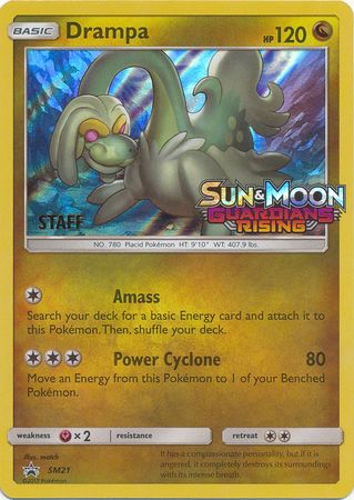 Drampa (SM21) (Staff Prerelease Promo) [Sun & Moon: Black Star Promos] | Good Games Modbury