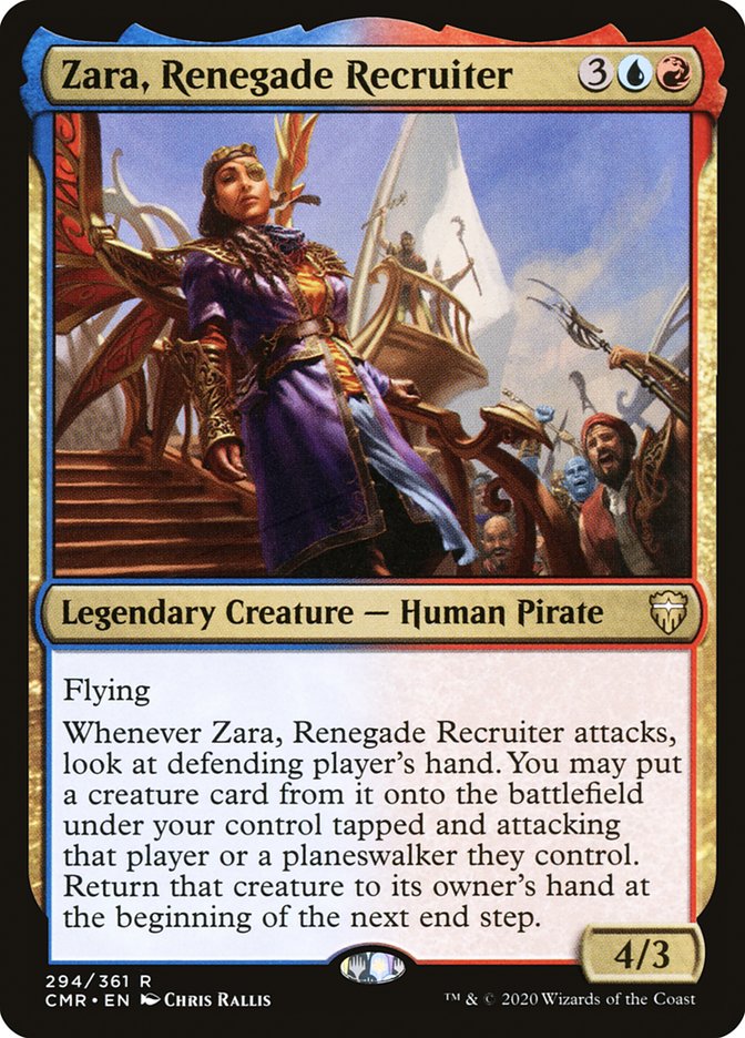 Zara, Renegade Recruiter [Commander Legends] | Good Games Modbury