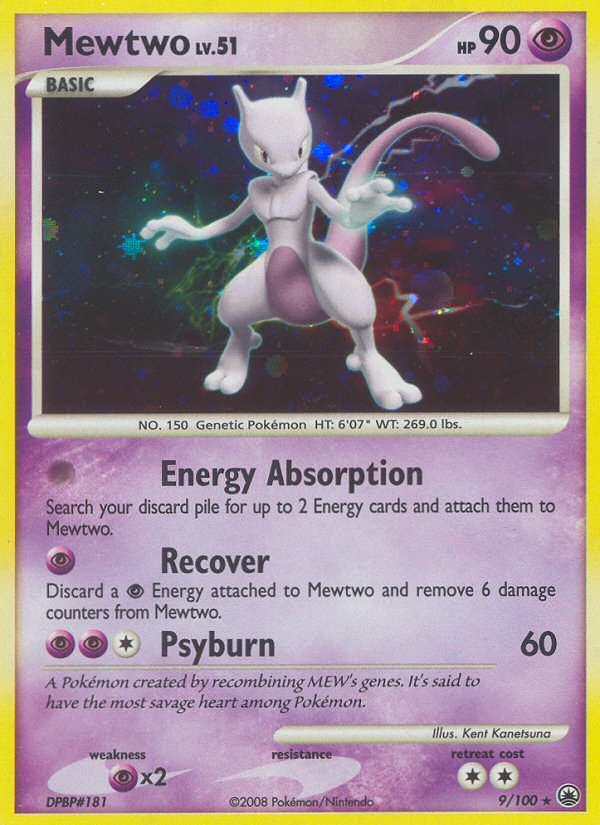 Mewtwo (9/100) [Diamond & Pearl: Majestic Dawn] | Good Games Modbury