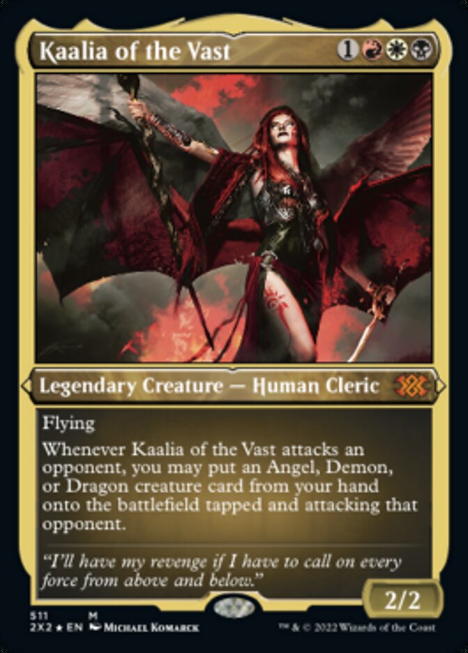 Kaalia of the Vast (Foil Etched) [Double Masters 2022] | Good Games Modbury