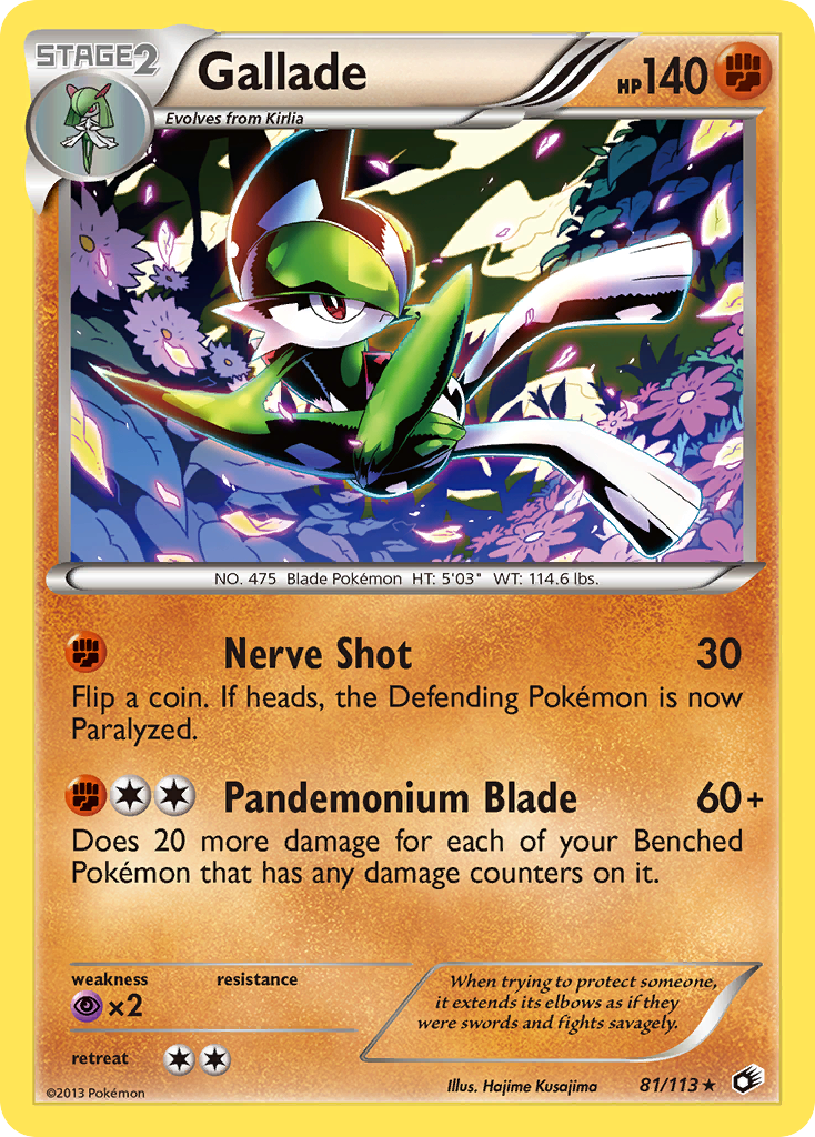 Gallade (81/113) [Black & White: Legendary Treasures] | Good Games Modbury