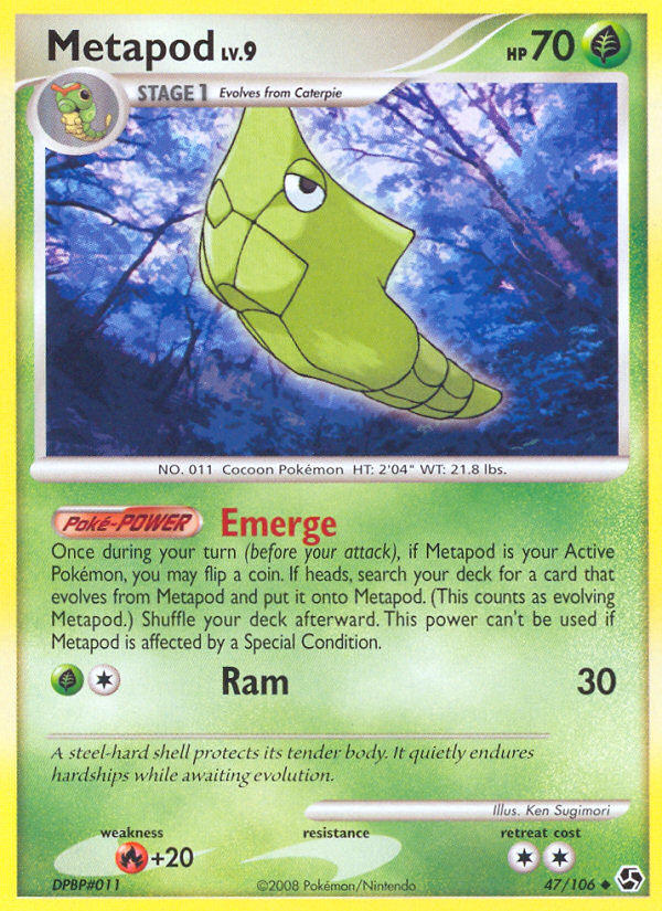 Metapod (47/106) [Diamond & Pearl: Great Encounters] | Good Games Modbury