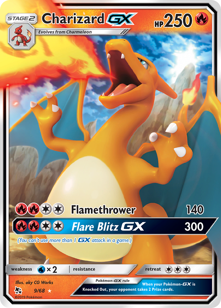 Charizard GX (9/68) [Sun & Moon: Hidden Fates] | Good Games Modbury