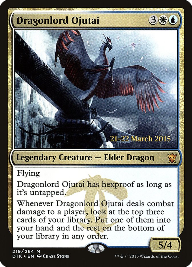 Dragonlord Ojutai [Dragons of Tarkir Prerelease Promos] | Good Games Modbury