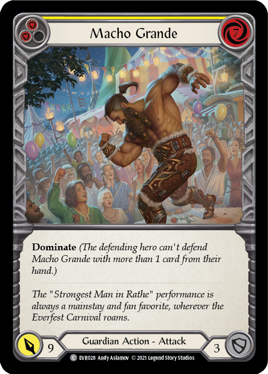 Macho Grande (Yellow) [EVR028] (Everfest)  1st Edition Normal | Good Games Modbury