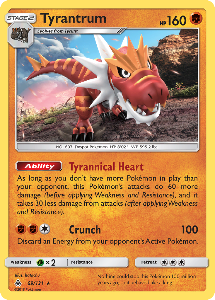 Tyrantrum (69/131) [Sun & Moon: Forbidden Light] | Good Games Modbury