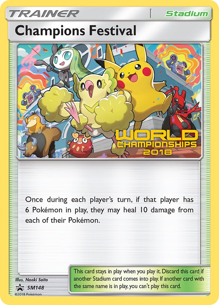 Champions Festival (SM148) (2018 Champion) [Sun & Moon: Black Star Promos] | Good Games Modbury
