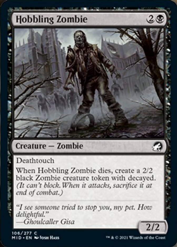 Hobbling Zombie [Innistrad: Midnight Hunt] | Good Games Modbury