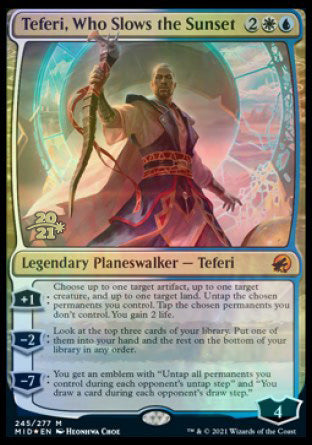 Teferi, Who Slows the Sunset [Innistrad: Midnight Hunt Prerelease Promos] | Good Games Modbury