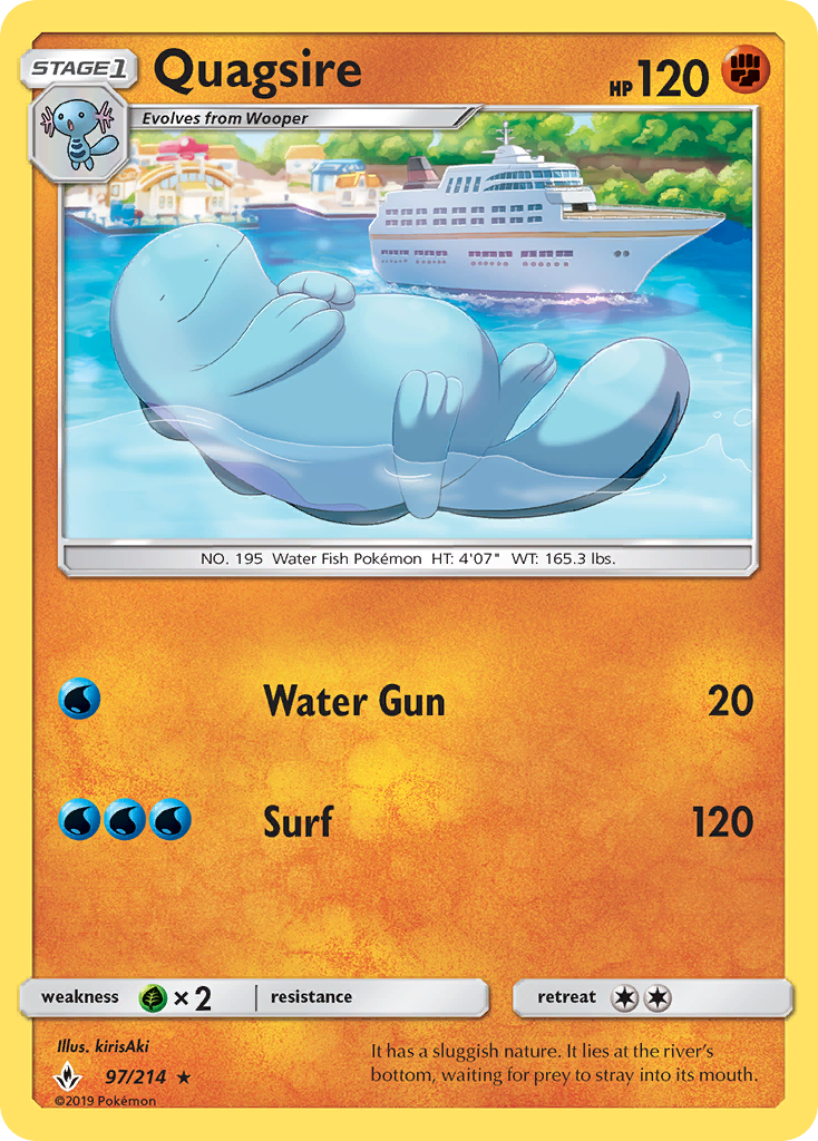 Quagsire (97/214) [Sun & Moon: Unbroken Bonds] | Good Games Modbury