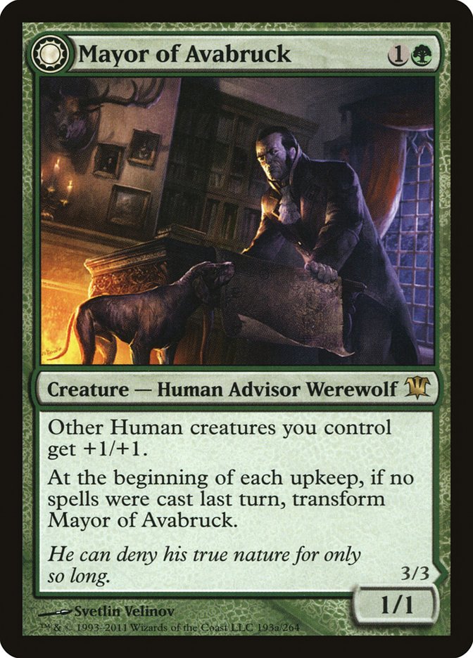 Mayor of Avabruck // Howlpack Alpha [Innistrad] | Good Games Modbury