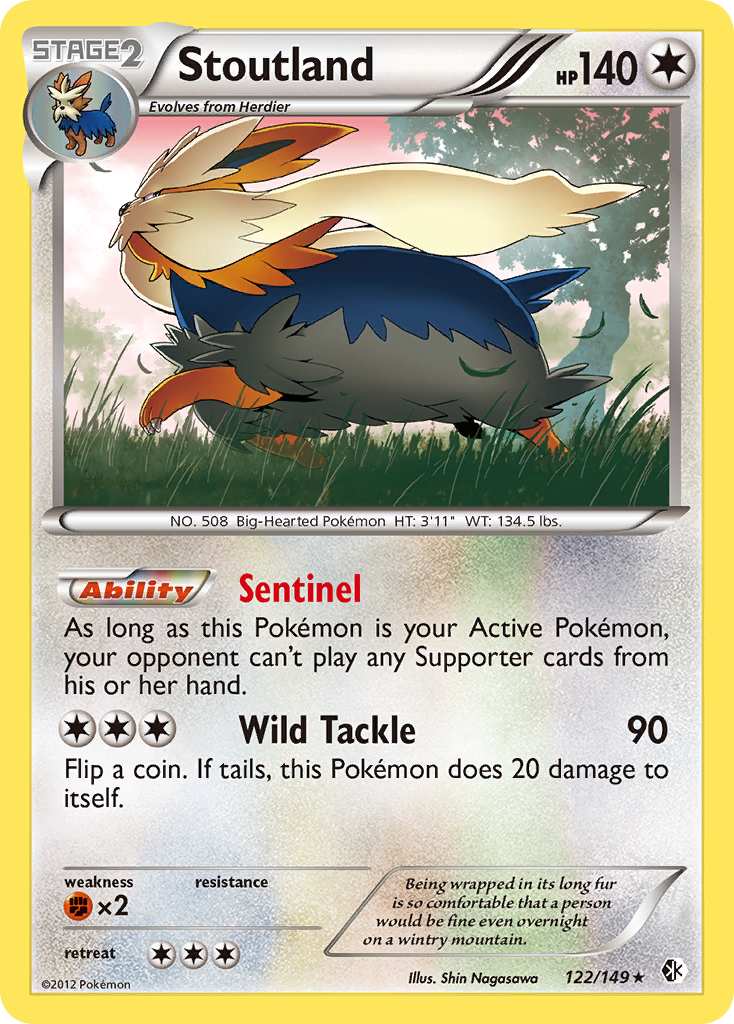 Stoutland (122/149) [Black & White: Boundaries Crossed] | Good Games Modbury