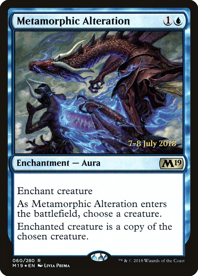 Metamorphic Alteration [Core Set 2019 Prerelease Promos] | Good Games Modbury