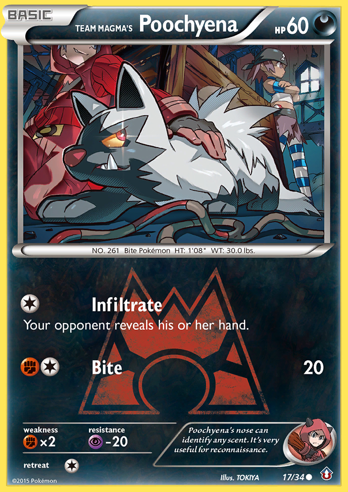 Team Magma's Poochyena (17/34) [XY: Double Crisis] | Good Games Modbury