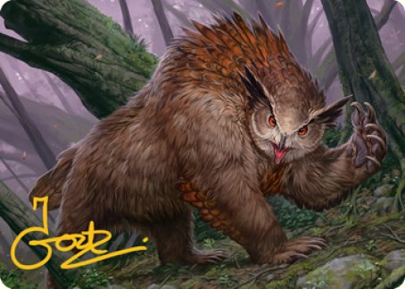 Owlbear Art Card (Gold-Stamped Signature) [Dungeons & Dragons: Adventures in the Forgotten Realms Art Series] | Good Games Modbury