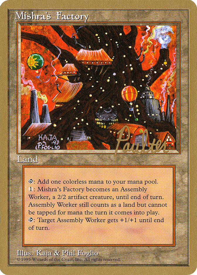 Mishra's Factory (Preston Poulter) [Pro Tour Collector Set] | Good Games Modbury