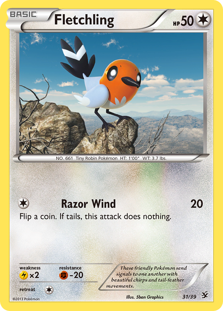 Fletchling (31/39) [XY: Kalos Starter Set] | Good Games Modbury