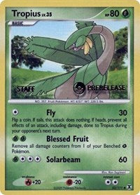 Tropius (52/111) (Staff Prerelease Promo) [Nintendo: Black Star Promos] | Good Games Modbury