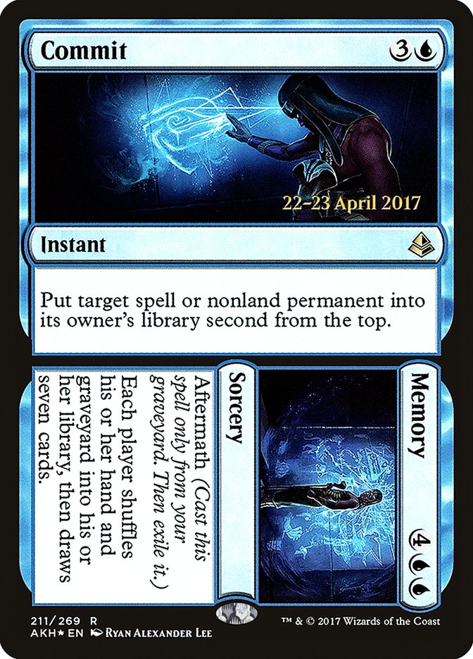 Commit // Memory [Amonkhet Prerelease Promos] | Good Games Modbury