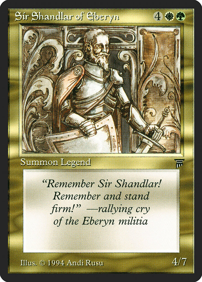 Sir Shandlar of Eberyn [Legends] | Good Games Modbury