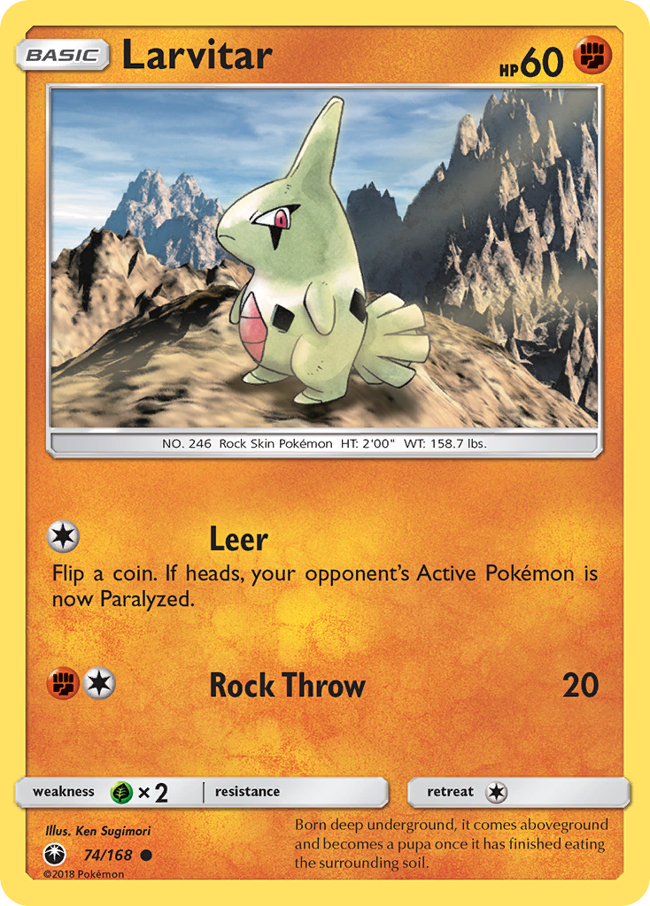 Larvitar (74/168) [Sun & Moon: Celestial Storm] | Good Games Modbury