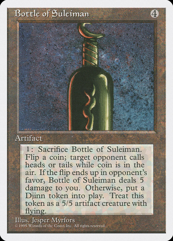 Bottle of Suleiman [Fourth Edition] | Good Games Modbury