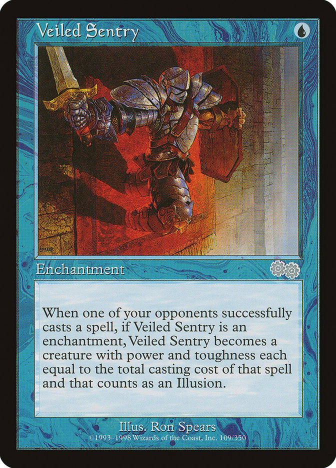 Veiled Sentry [Urza's Saga] | Good Games Modbury